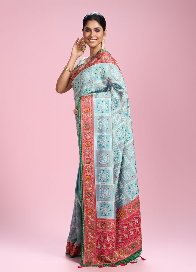Mohey Women Sapphire Elegance Saree