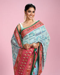 Mohey Women Sapphire Elegance Saree