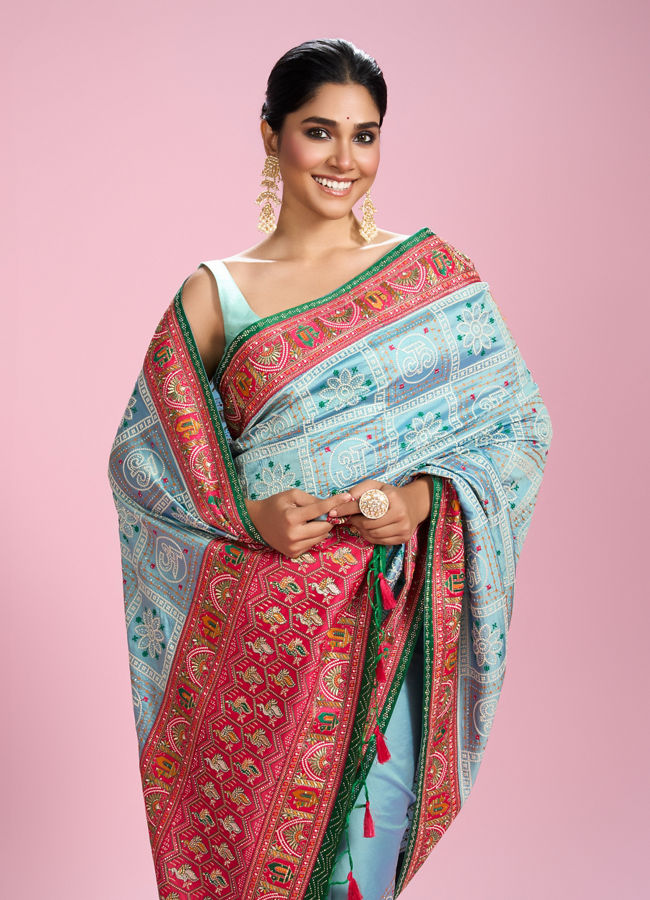 Mohey Women Sapphire Elegance Saree