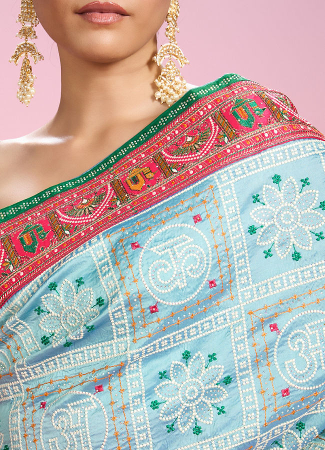 Mohey Women Sapphire Elegance Saree