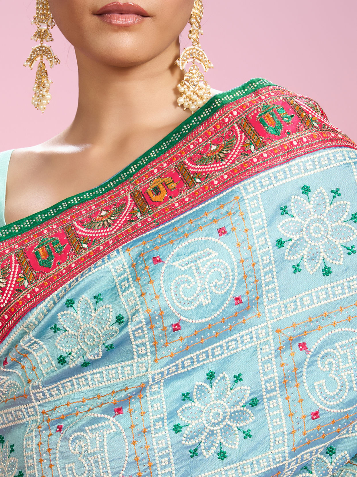 Mohey Women Sapphire Elegance Saree