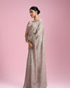 Mohey Women Light Blue Georgette Saree