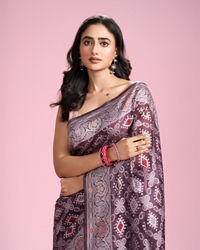 Mohey Women Ravishing Wine Saree
