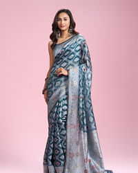 Mohey Women Emerald Expression Saree