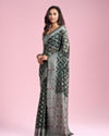 Mohey Women Regal Bottle Green Saree