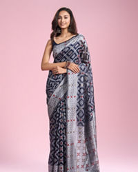 Mohey Women Indigo Blue Elegance Saree