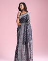 Mohey Women Indigo Blue Elegance Saree