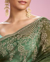Mohey Women Emerald Elegance Saree