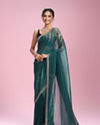 Mohey Women Sea Green Elegance Saree