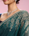 Mohey Women Sea Green Elegance Saree