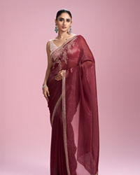 Mohey Women Coral Bliss Saree