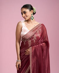 Mohey Women Coral Bliss Saree