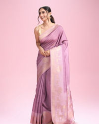 Mohey Women Purple Elegance Extravaganza Saree