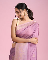 Mohey Women Purple Elegance Extravaganza Saree