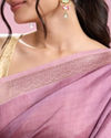 Mohey Women Purple Elegance Extravaganza Saree
