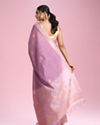 Mohey Women Purple Elegance Extravaganza Saree