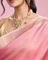 Mohey Women Pink Elegance Brilliance Saree