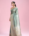 Mohey Women Radiant Light Blue Saree