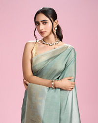 Mohey Women Radiant Light Blue Saree