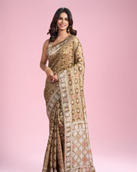 Mohey Women Mystic Mehandi Green Saree