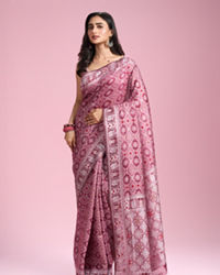 Mohey Women Wine Hues Celebration Saree