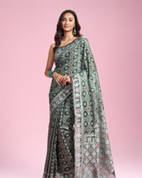 Mohey Women Timeless Green Elegance Saree