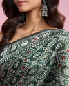 Mohey Women Timeless Green Elegance Saree
