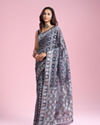 Mohey Women Mesmerizing Indigo Blue Saree