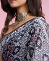 Mohey Women Mesmerizing Indigo Blue Saree