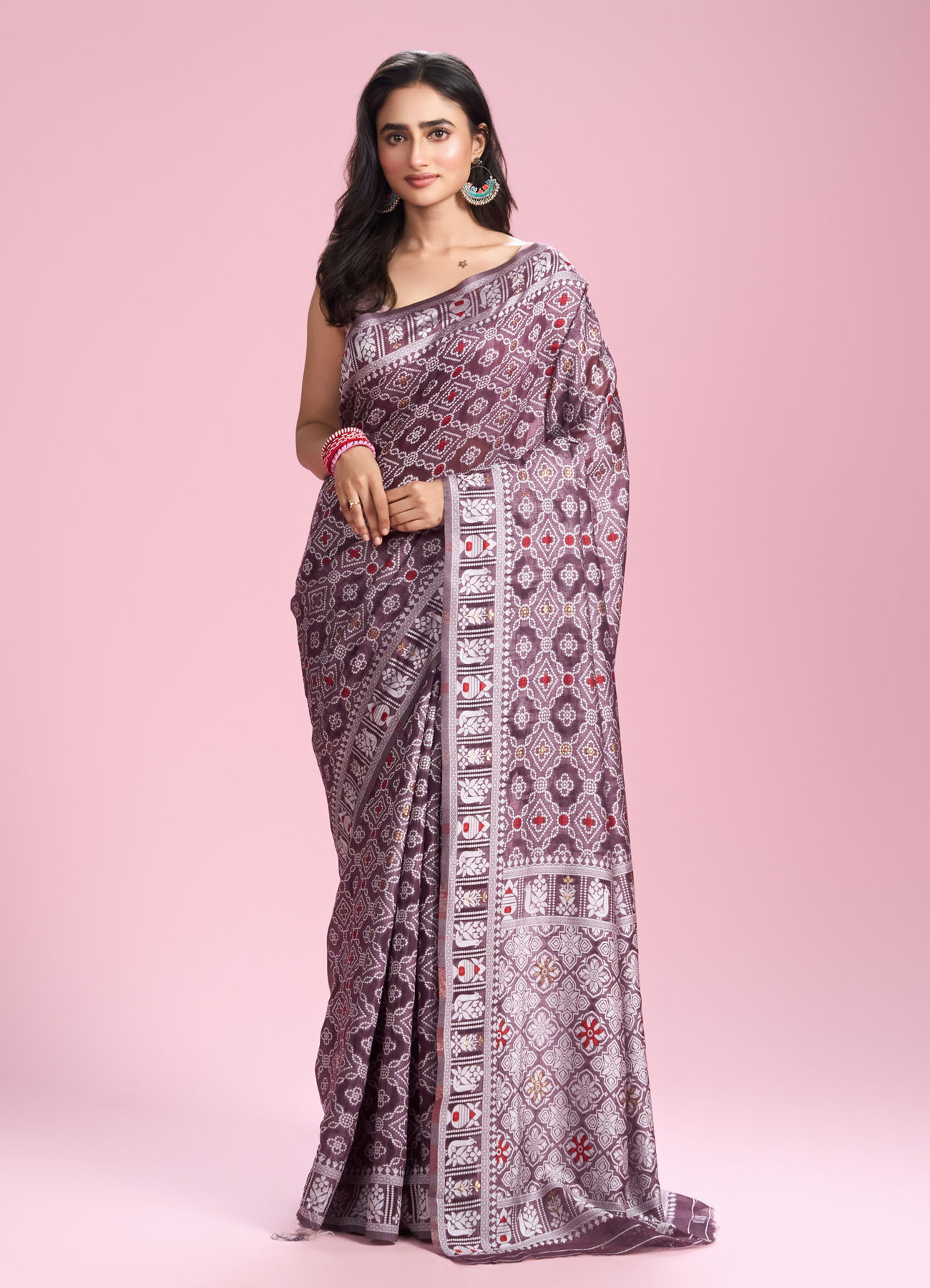 Mohey Women Coral Glory Saree