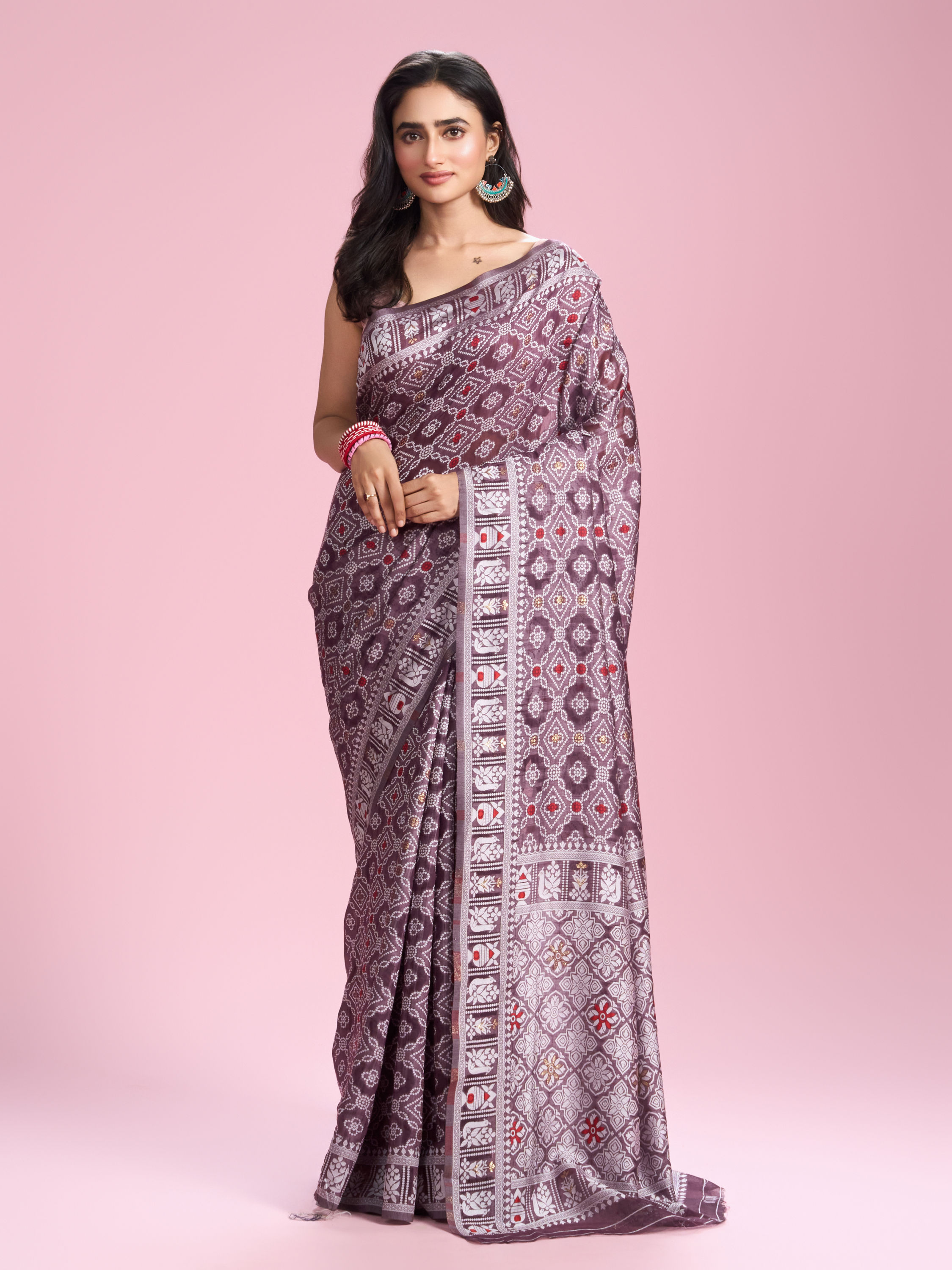 Mohey Women Coral Glory Saree
