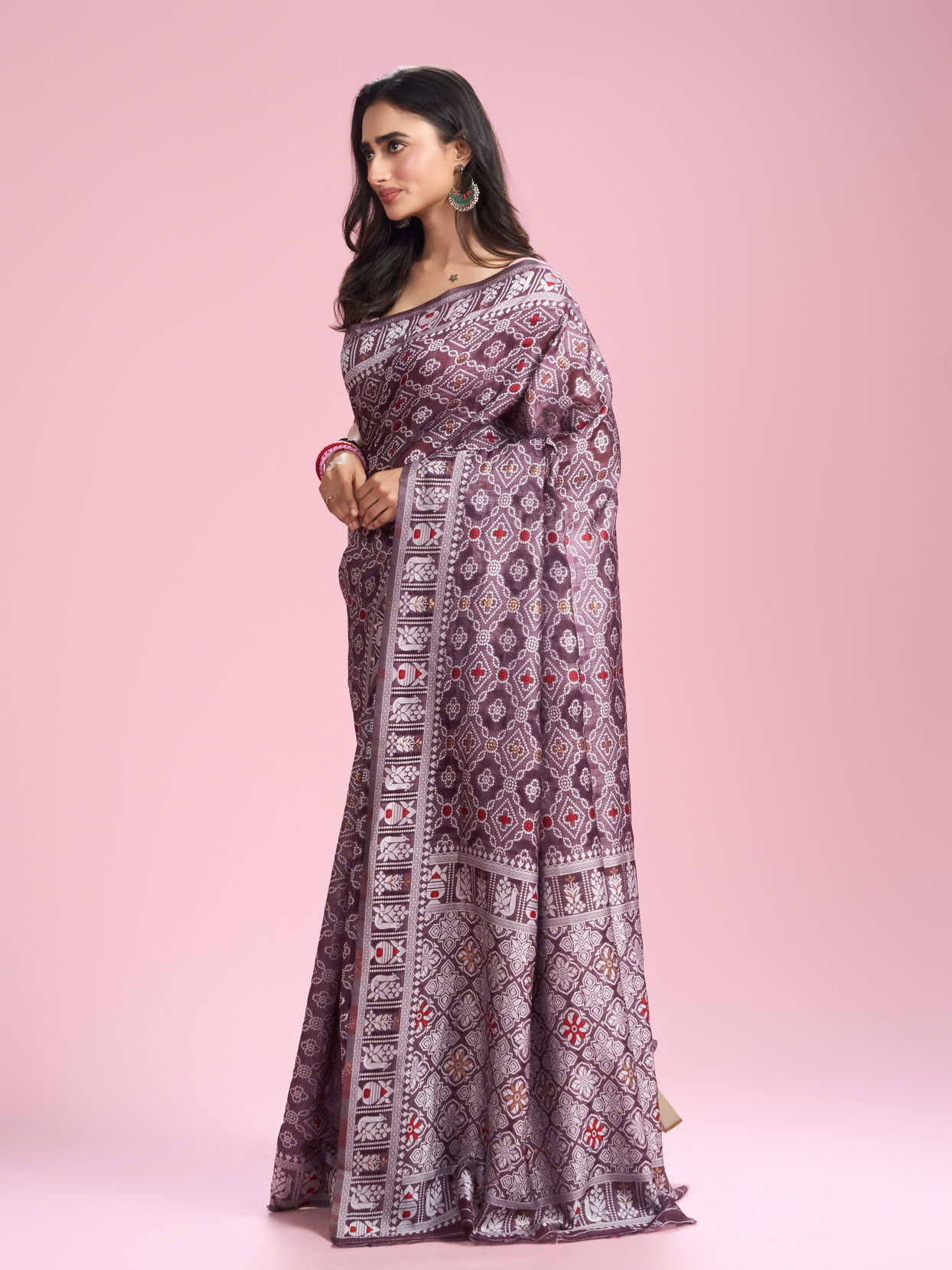 Mohey Women Coral Glory Saree