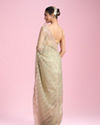 Mohey Women Pista Green Net Enchantment Saree