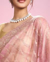 Mohey Women Elegant Pink Saree