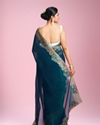Mohey Women Eternal Elegance Blue Saree