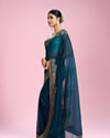 Mohey Women Eternal Elegance Blue Saree