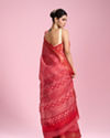 Mohey Women Radiant Red Elegance Saree