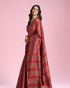 Mohey Women Radiant Red Art Silk Saree