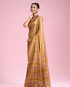 Mohey Women Mustard Yellow Elegance Saree