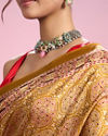 Mohey Women Mustard Yellow Elegance Saree