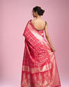 Mohey Women Ravishing Rani Pink Art Silk Saree