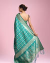 Mohey Women Radiant Rama Green Saree