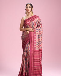 Mohey Women Pink Radiance Saree