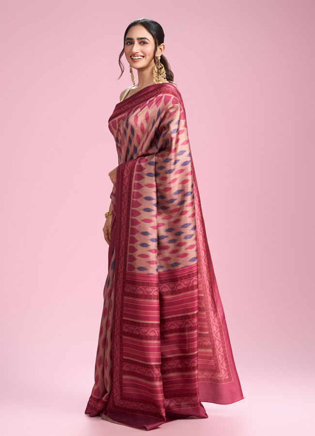 Mohey Women Pink Radiance Saree
