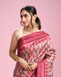 Mohey Women Pink Radiance Saree