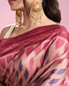 Mohey Women Pink Radiance Saree