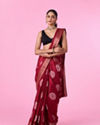 Wine Delight Majestic Saree