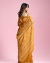 Mohey Women Sun Kissed Mustard Yellow Art Silk Saree