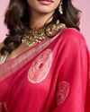 Mohey Women Radiant Pink Elegance Saree