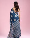 Mohey Women Enthralling Azure Elegance Saree
